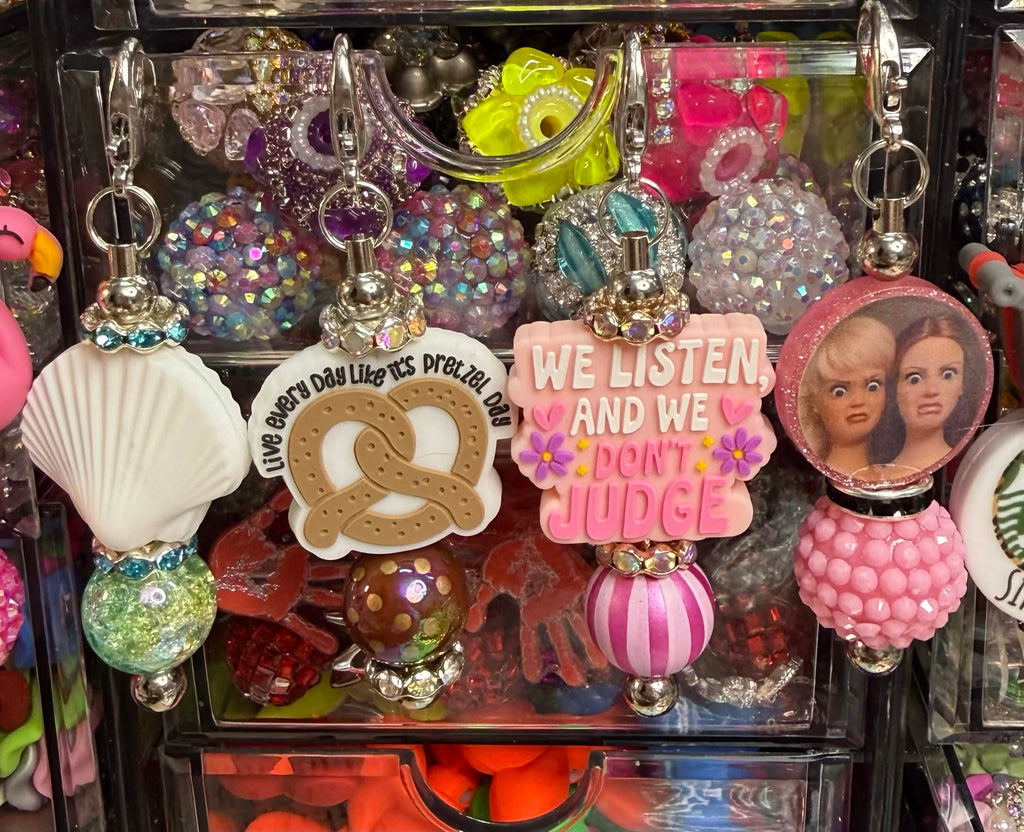 Beaded Badge Clip-on